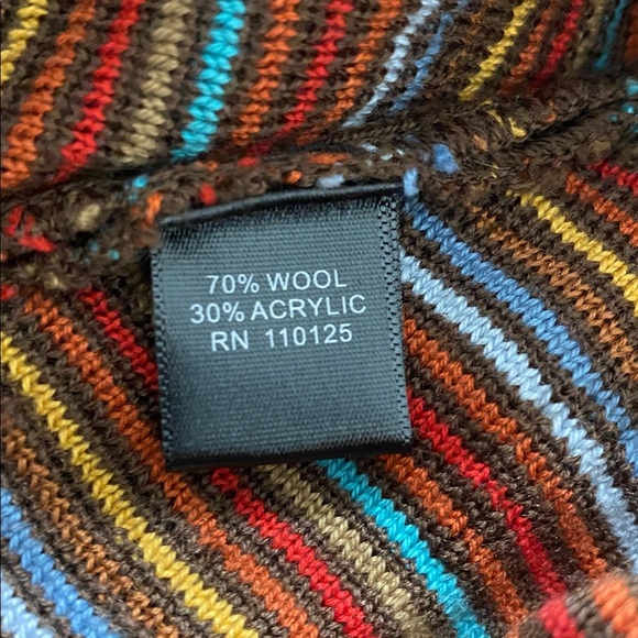 NWT AINSLEY Brown Wool V-Neck Sweater - Picture 6 of 7